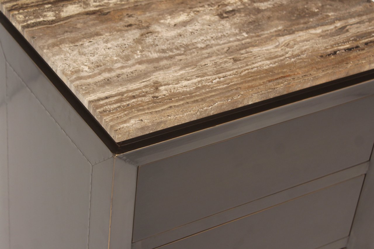 Nachtkastje Russo Ash Brown 3-drawers