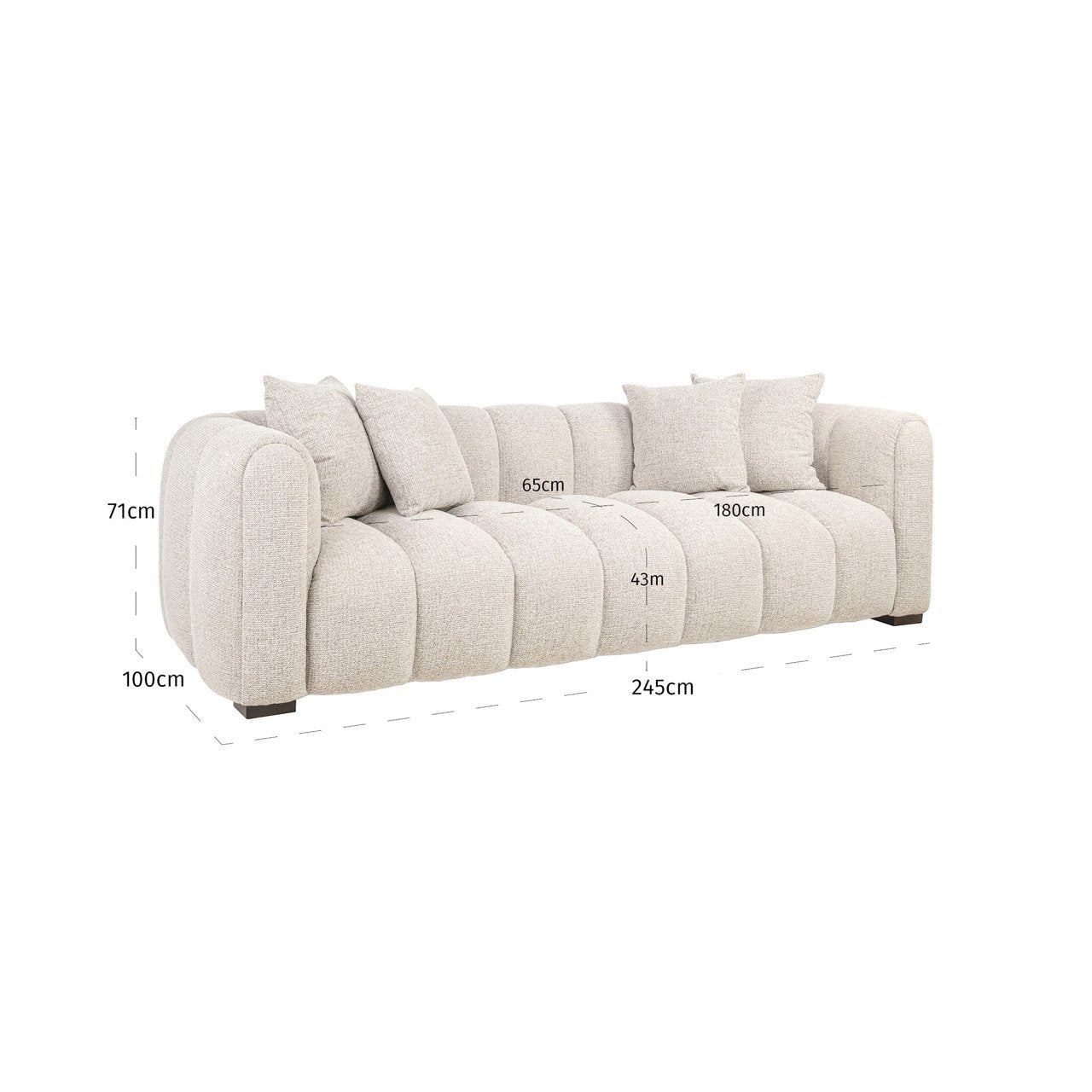 Bank Novaro Natural Fancy 3-seater