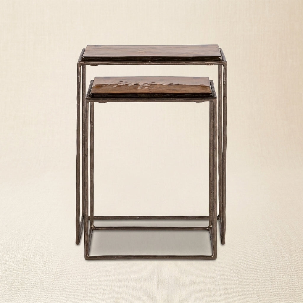Bijzettafel Villano Bronze  (set Of 2)