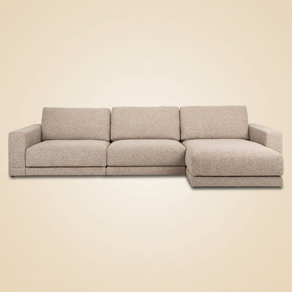 Bank Trentino Cayenne Brown 3,5-seater + Lounge Left Or Right