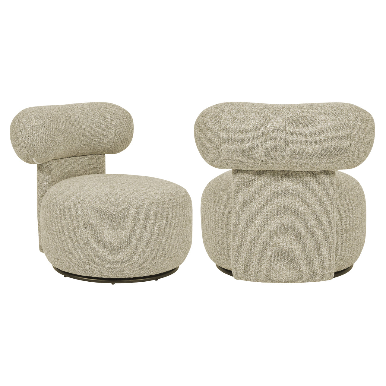 Lounge Stoel Kaya Cayenne Brown Swivel