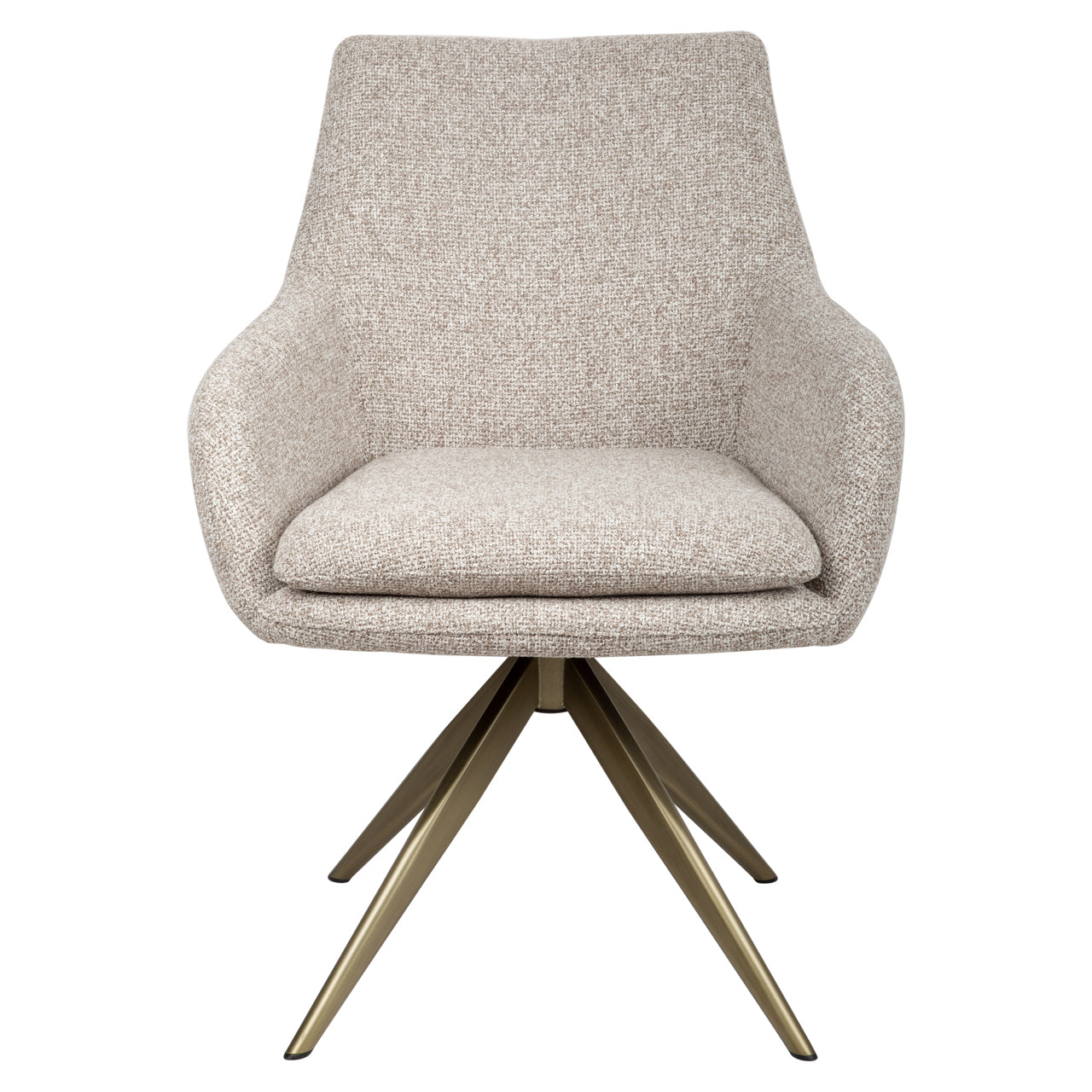 Eetkamerstoel Lisonne Cayenne Brown Swivel Fire Retardant