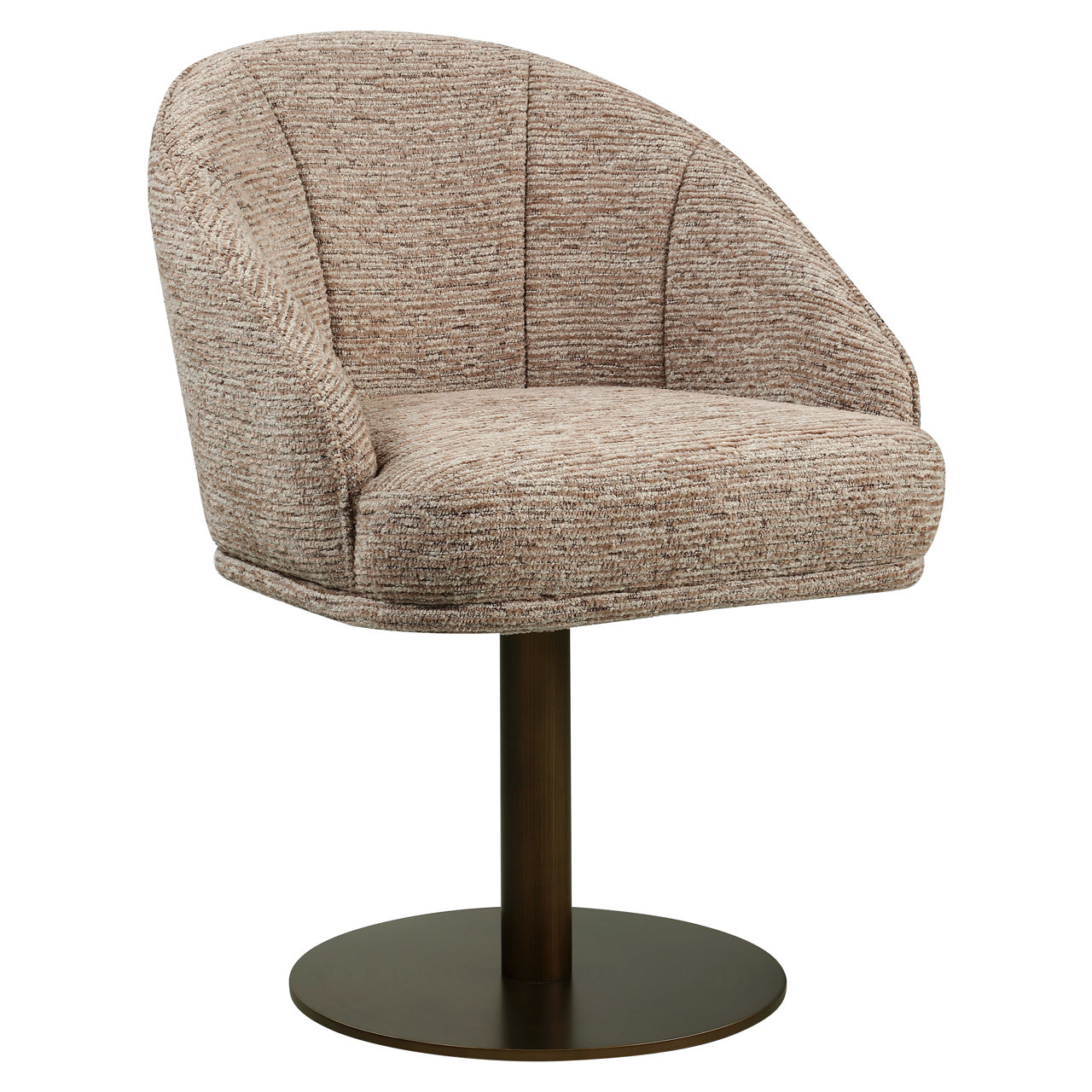 Eetkamerstoel Beverly Mocca Linear Swivel