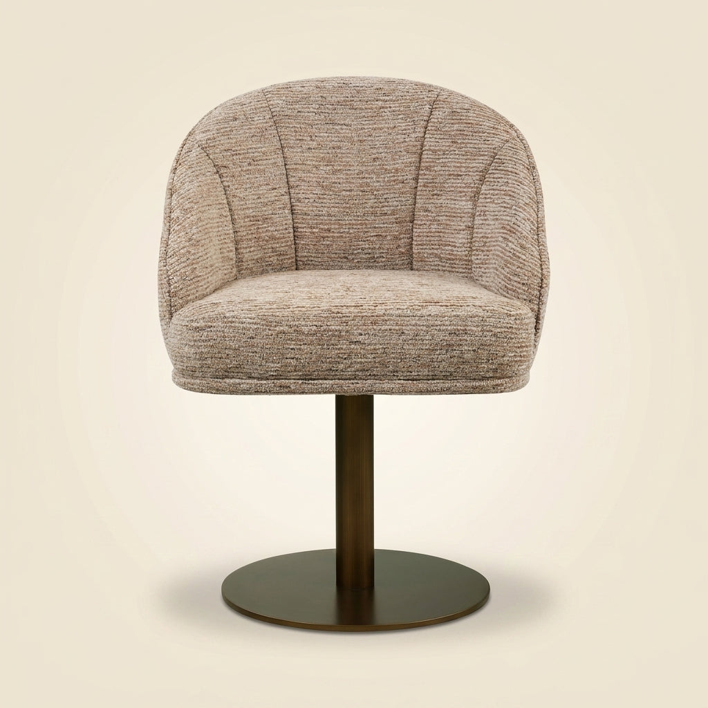 Eetkamerstoel Beverly Mocca Linear Swivel