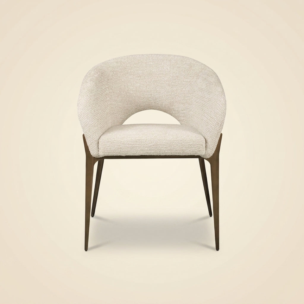 Eetkamerstoel Kenzi Natural Linear Fire Retardant
