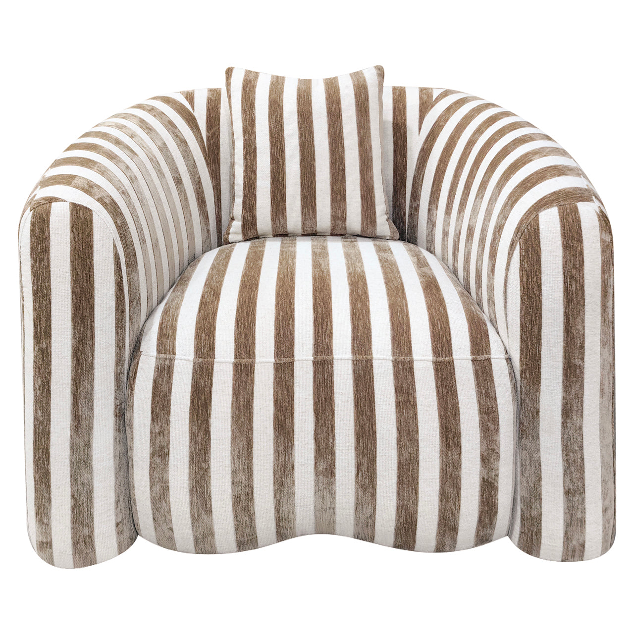 Lounge Stoel Luxandra Stripes Sand