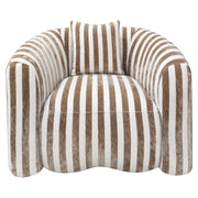 Lounge Stoel Luxandra Stripes Sand