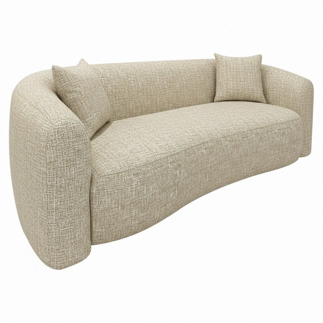 Bank Luxandra Sand Tweed Fire Retardant