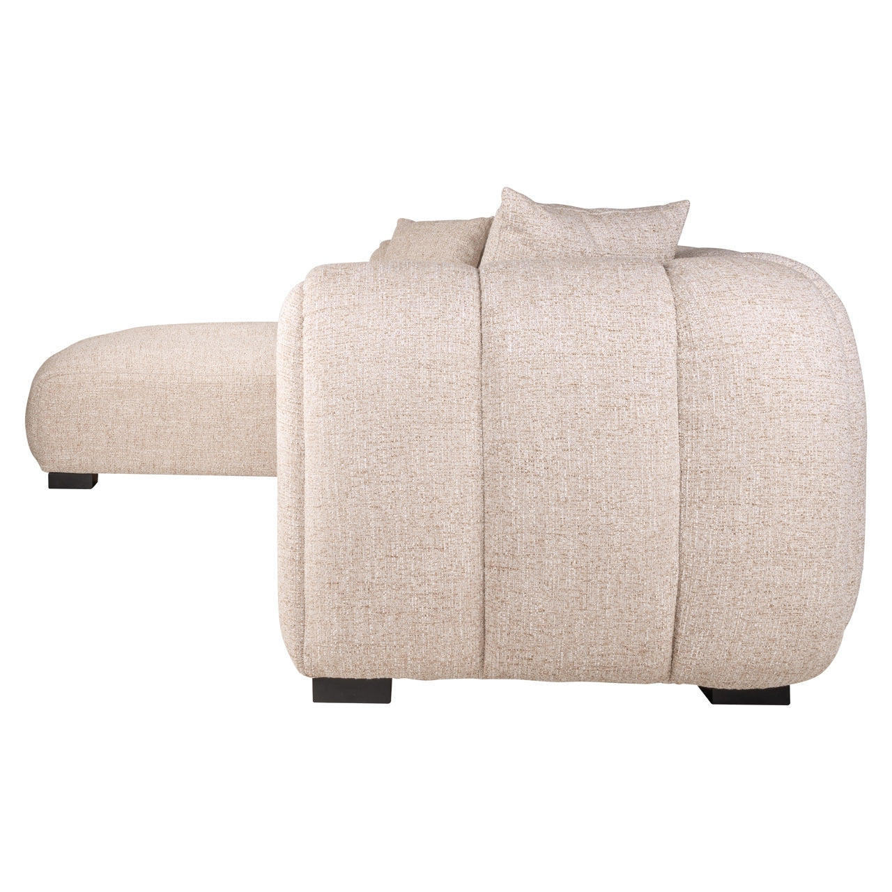 Bank Novaro Cream Tweed Lounge Left Fire Retardant