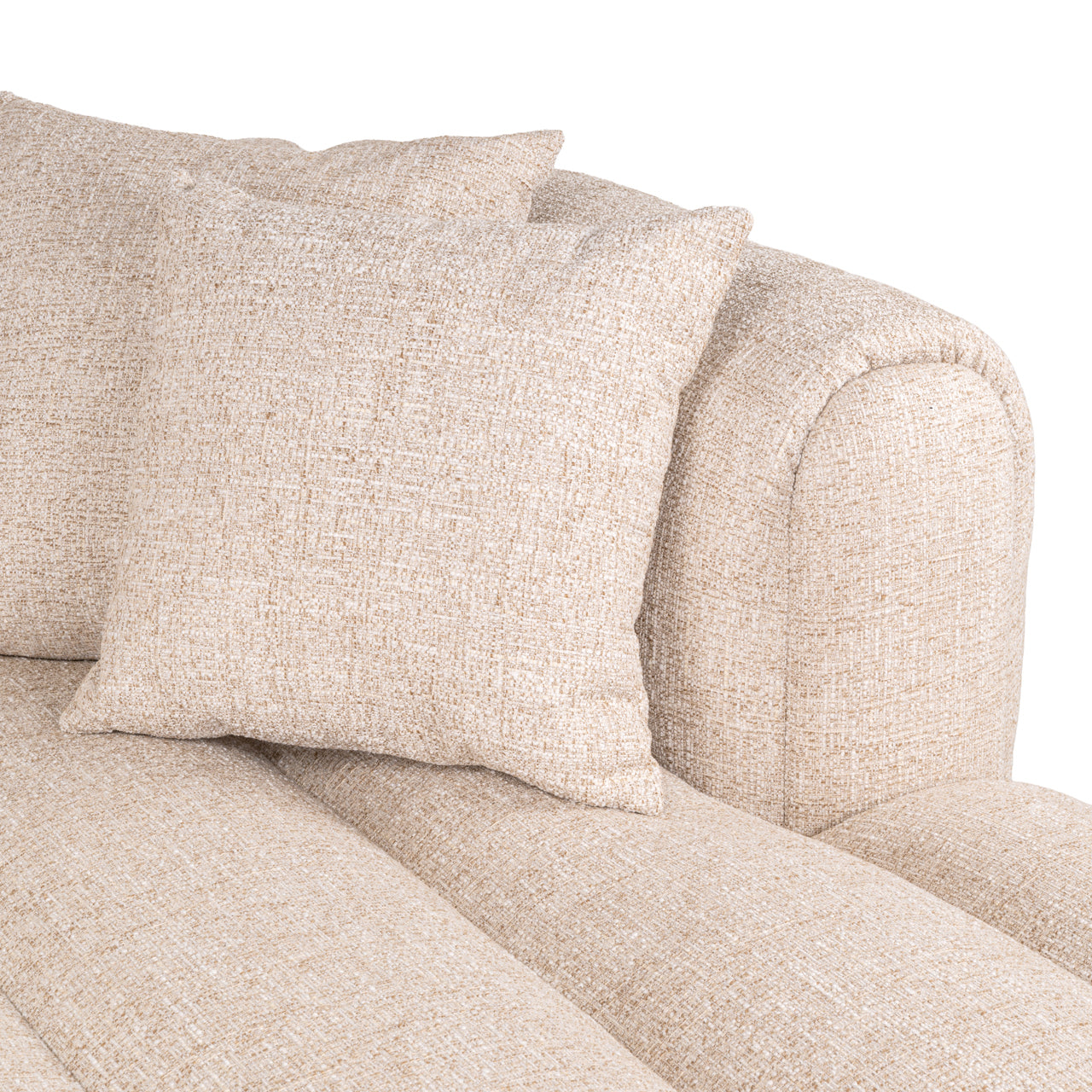 Bank Novaro Cream Tweed Lounge Right Fire Retardant