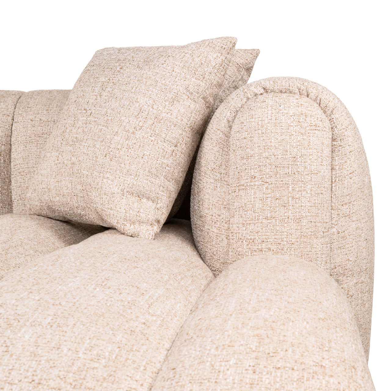 Bank Novaro Cream Tweed Lounge Right Fire Retardant