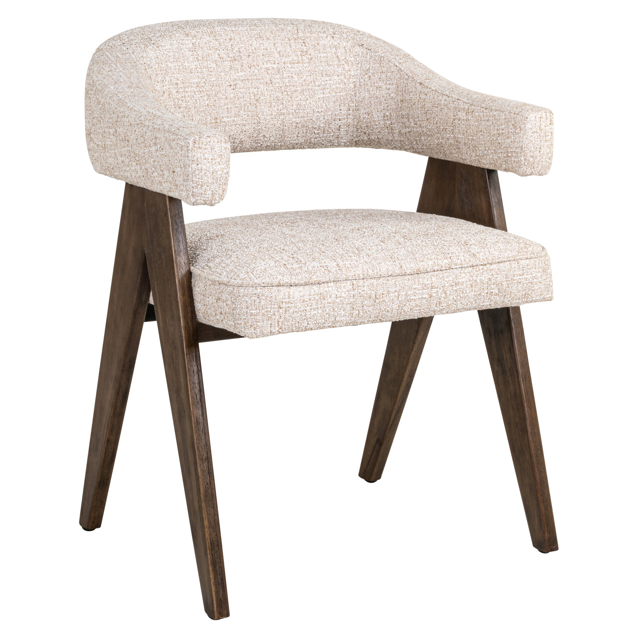 Eetkamerstoel Mori Cream Tweed Fire Retardant