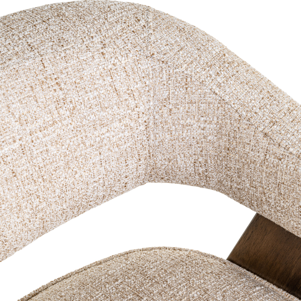 Eetkamerstoel Mori Cream Tweed Fire Retardant