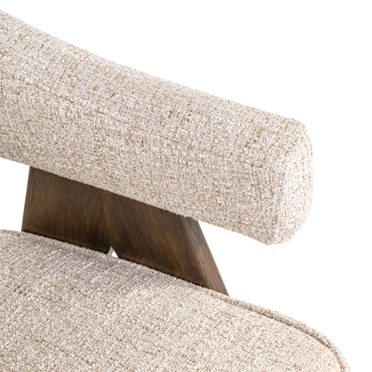 Eetkamerstoel Mori Cream Tweed Fire Retardant