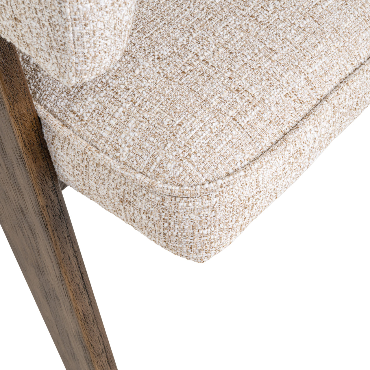 Eetkamerstoel Mori Cream Tweed Fire Retardant