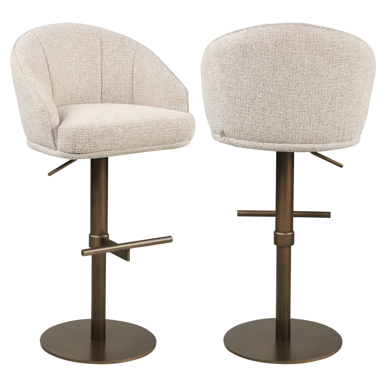 Barstoel Beverly Natural Fancy Swivel