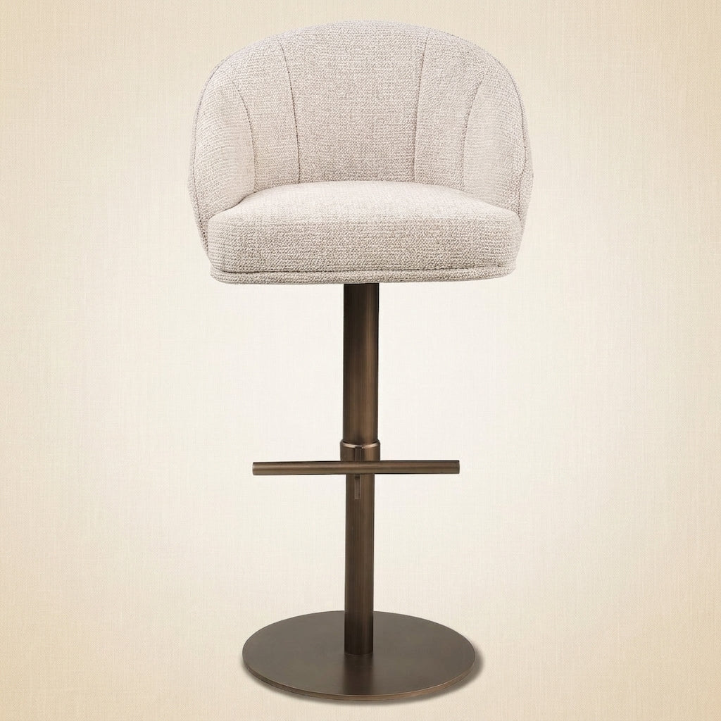 Barstoel Beverly Natural Fancy Swivel