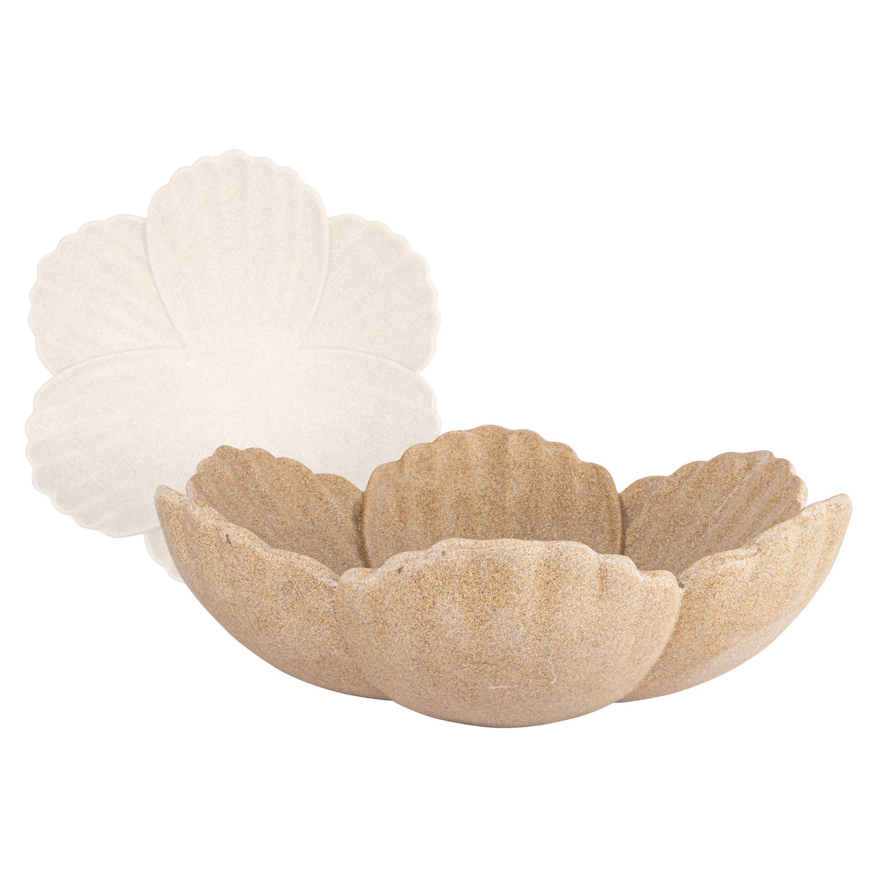 Schaal Petal Beige