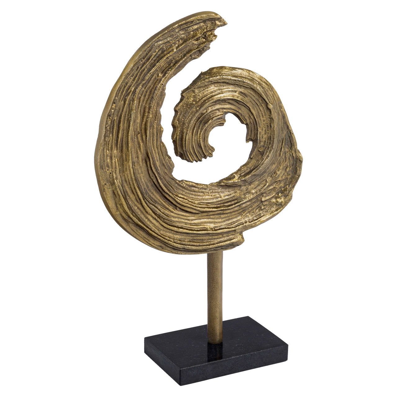 Decoratief Object Swirl Brass Antique