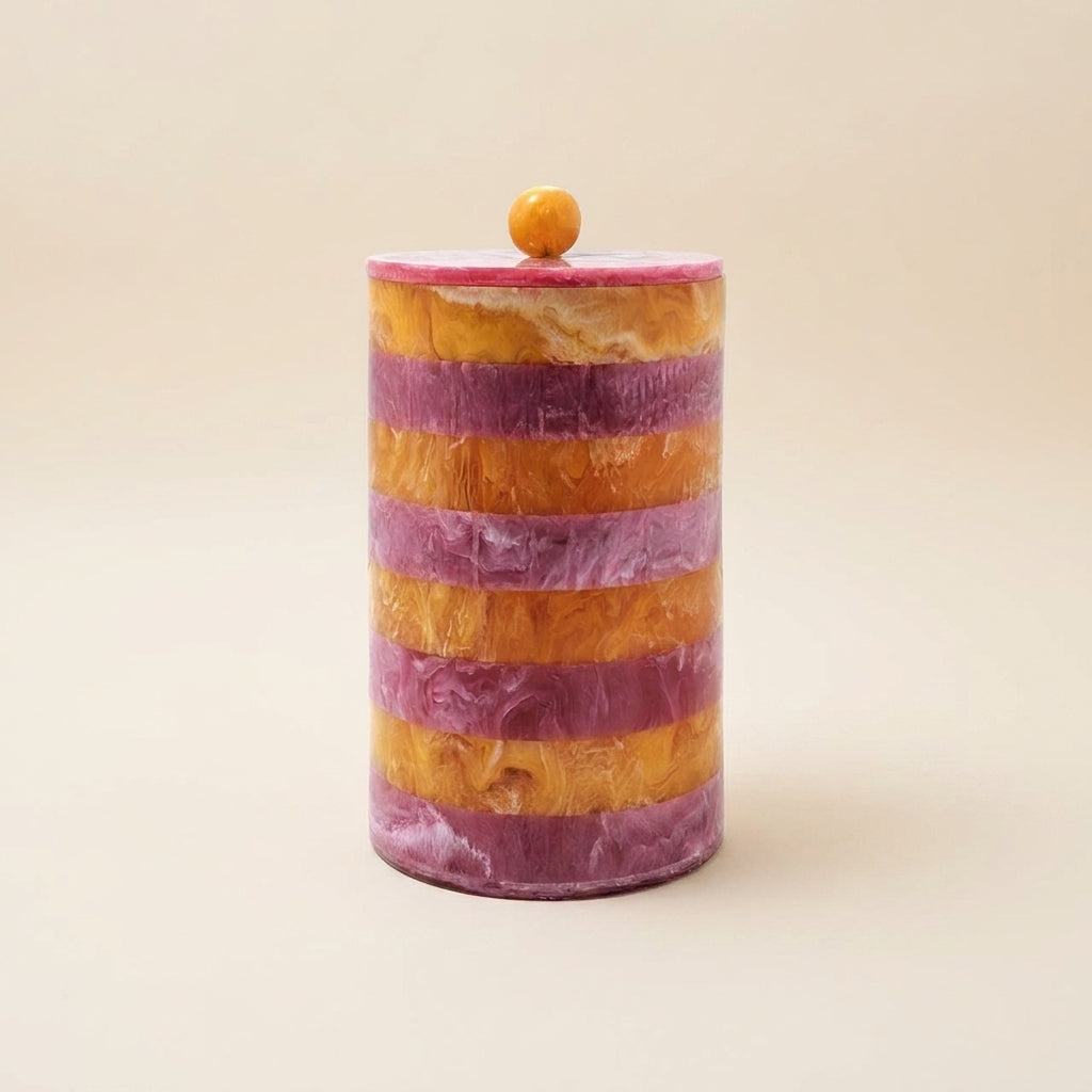 Opbergdoos Lilybelle Pink/orange Storage Jar Small