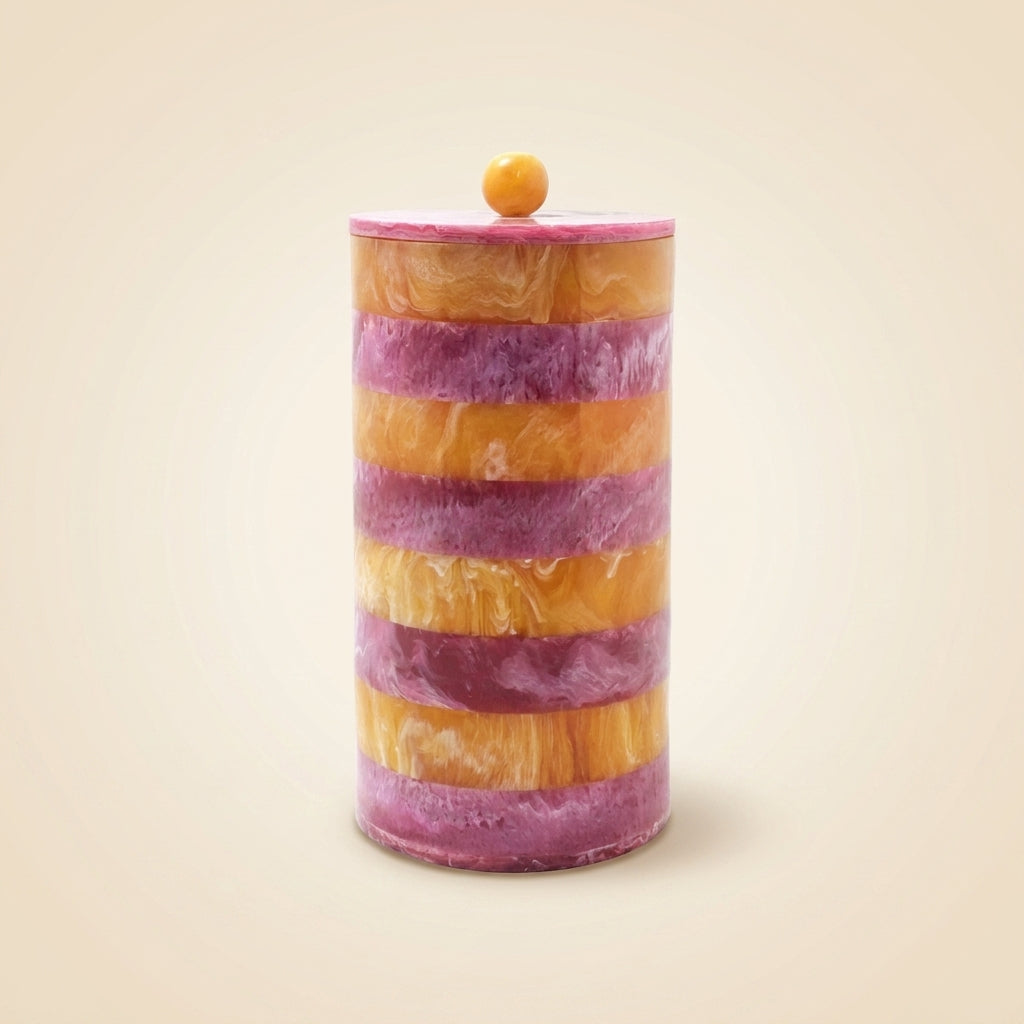 Opbergdoos Lilybelle Pink/orange Storage Jar Large