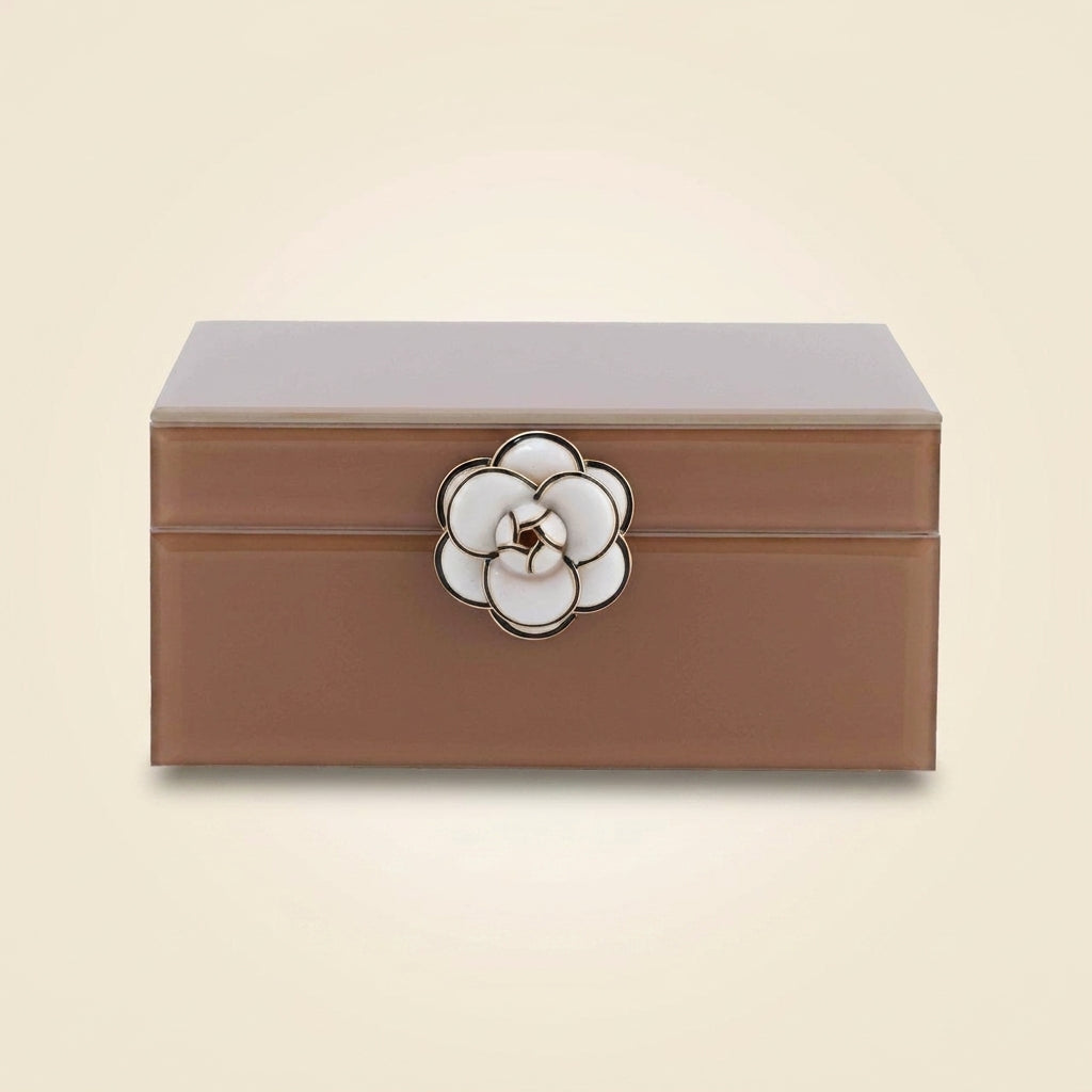 Opbergdoos Floral Brown Small