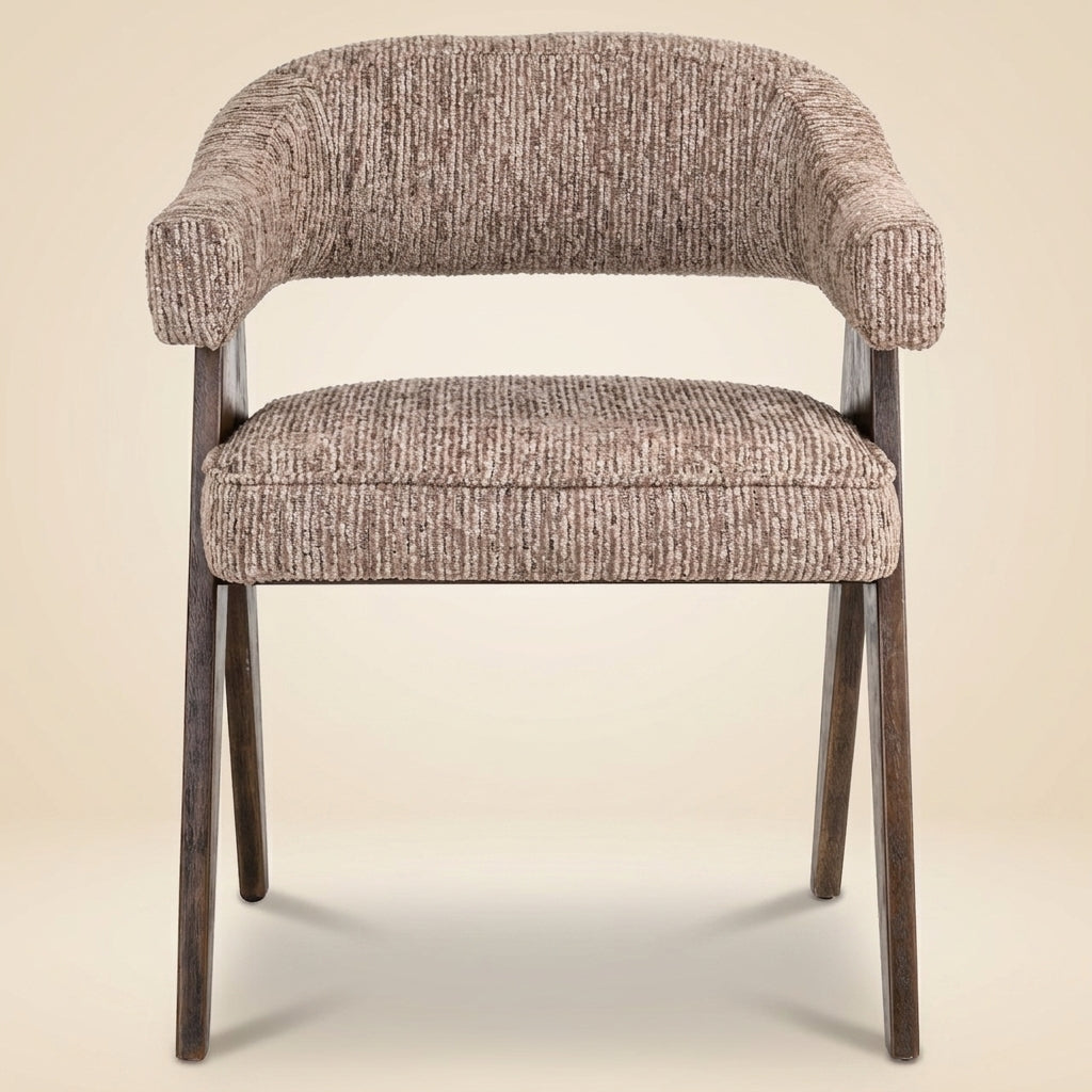 Eetkamerstoel Mori Mocca Linear Fire Retardant