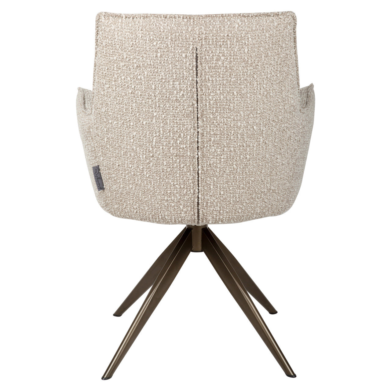 Eetkamerstoel Dakota Natural Chunky Swivel With Arm
