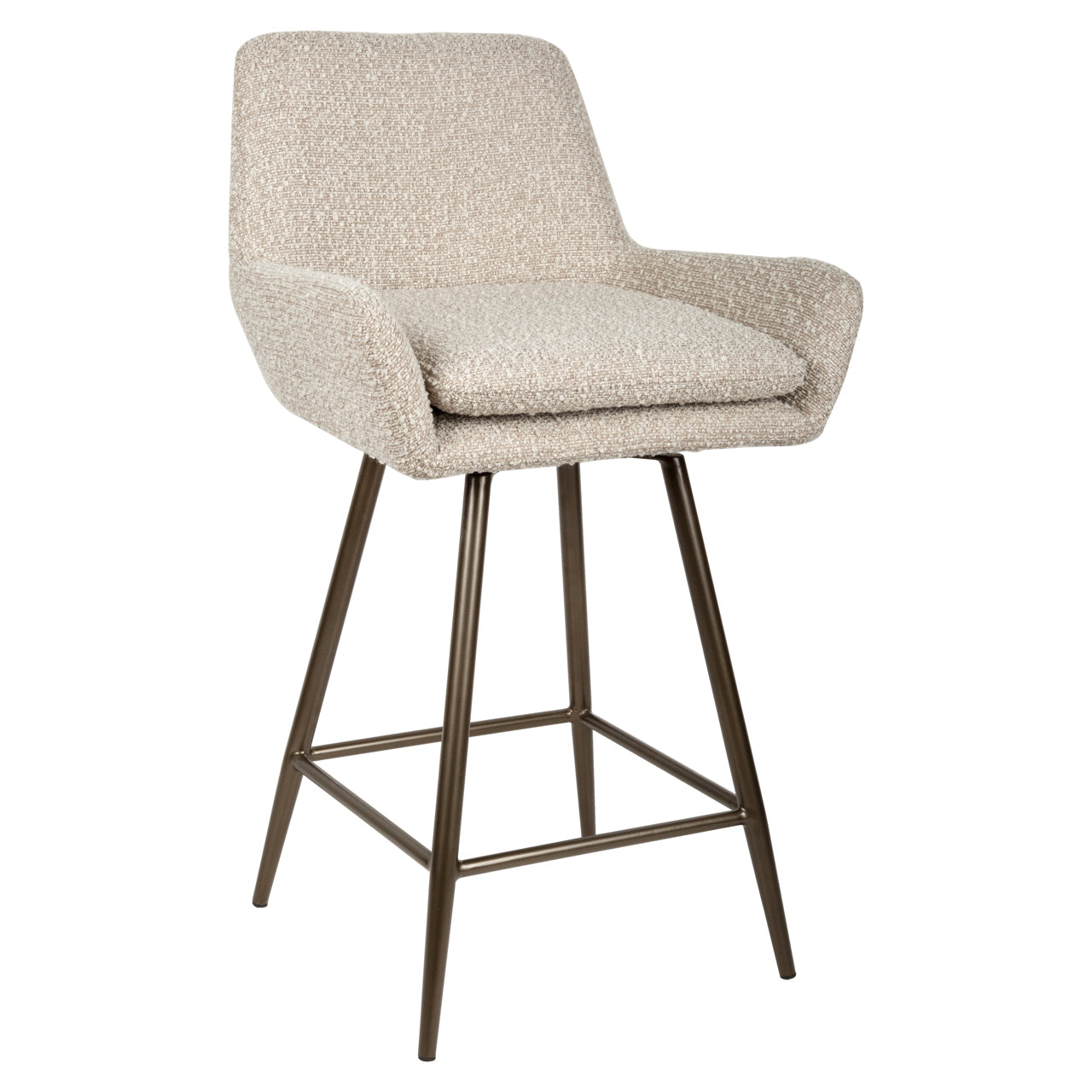 Counterstoel Linsey Natural Chunky Swivel (set Of 2)