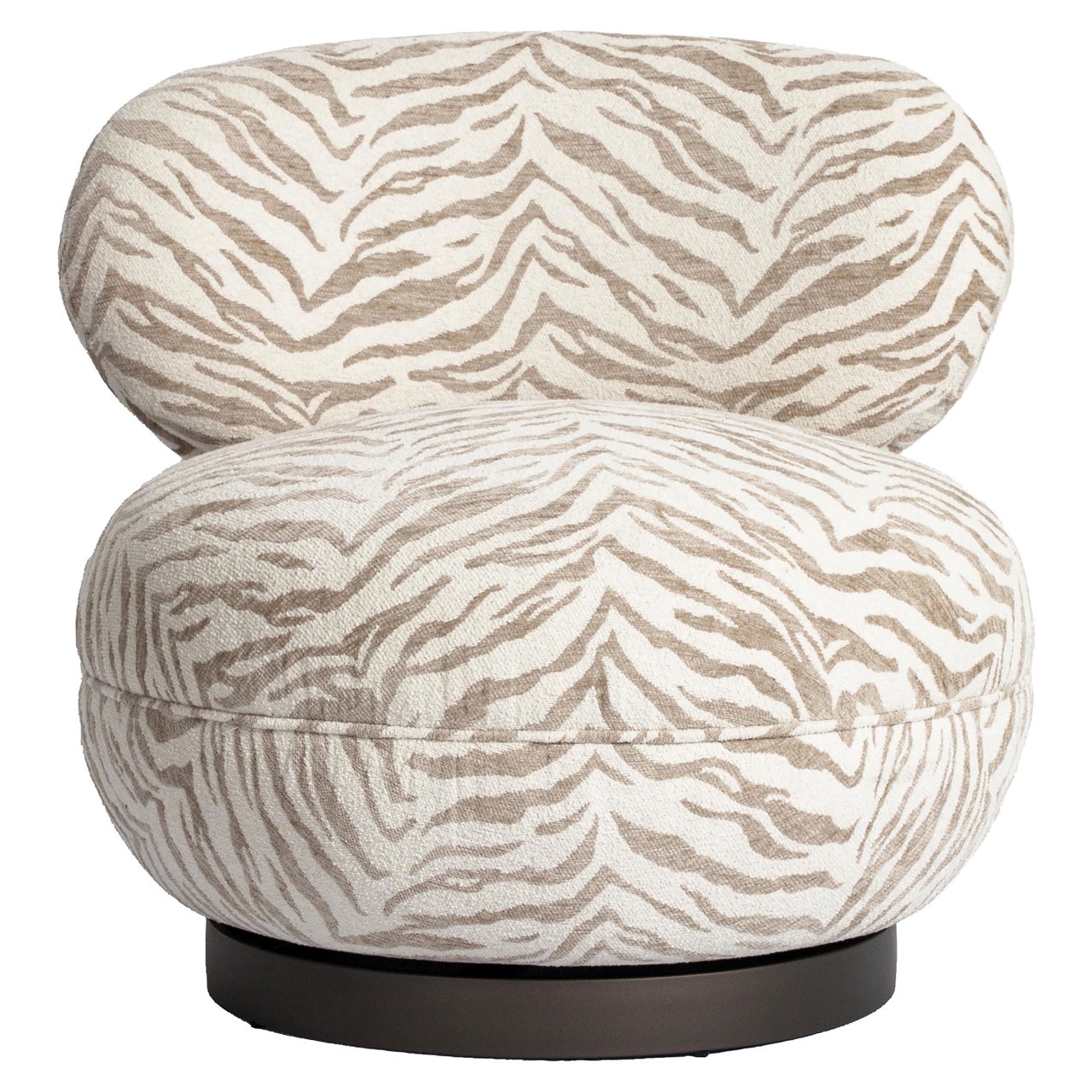 Lounge Stoel Jace Beige Tiger Swivel