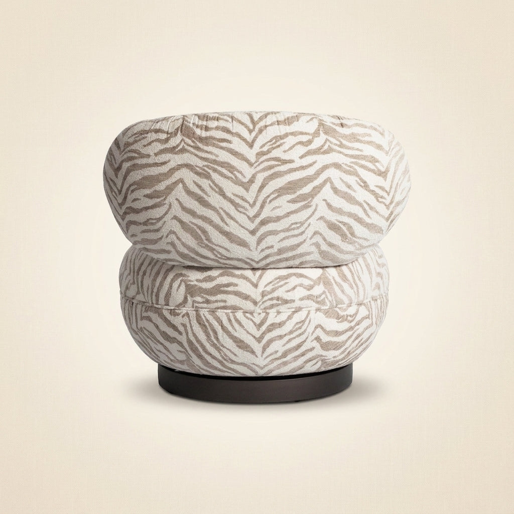 Lounge Stoel Jace Beige Tiger Swivel