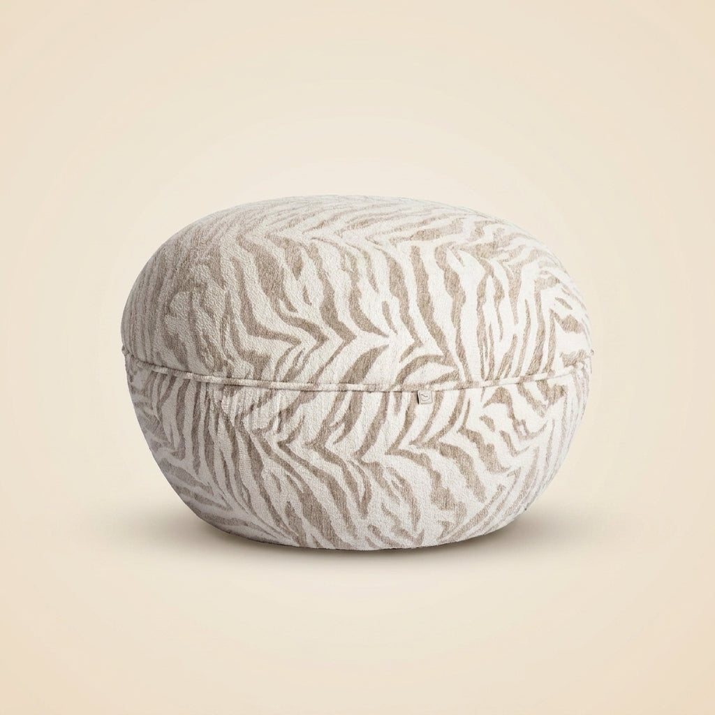 Poef & Voetenbank Jace Beige Tiger