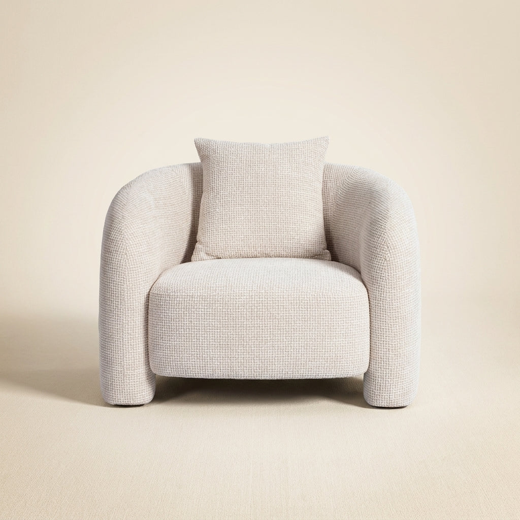 Lounge Stoel Tuscany Beige Blockweave