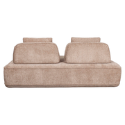 Bank Tudor Mocca Boldweave 2,5-seater Movable Backrest