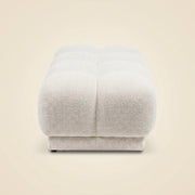 Poef & Voetenbank Noah Beige Blockweave