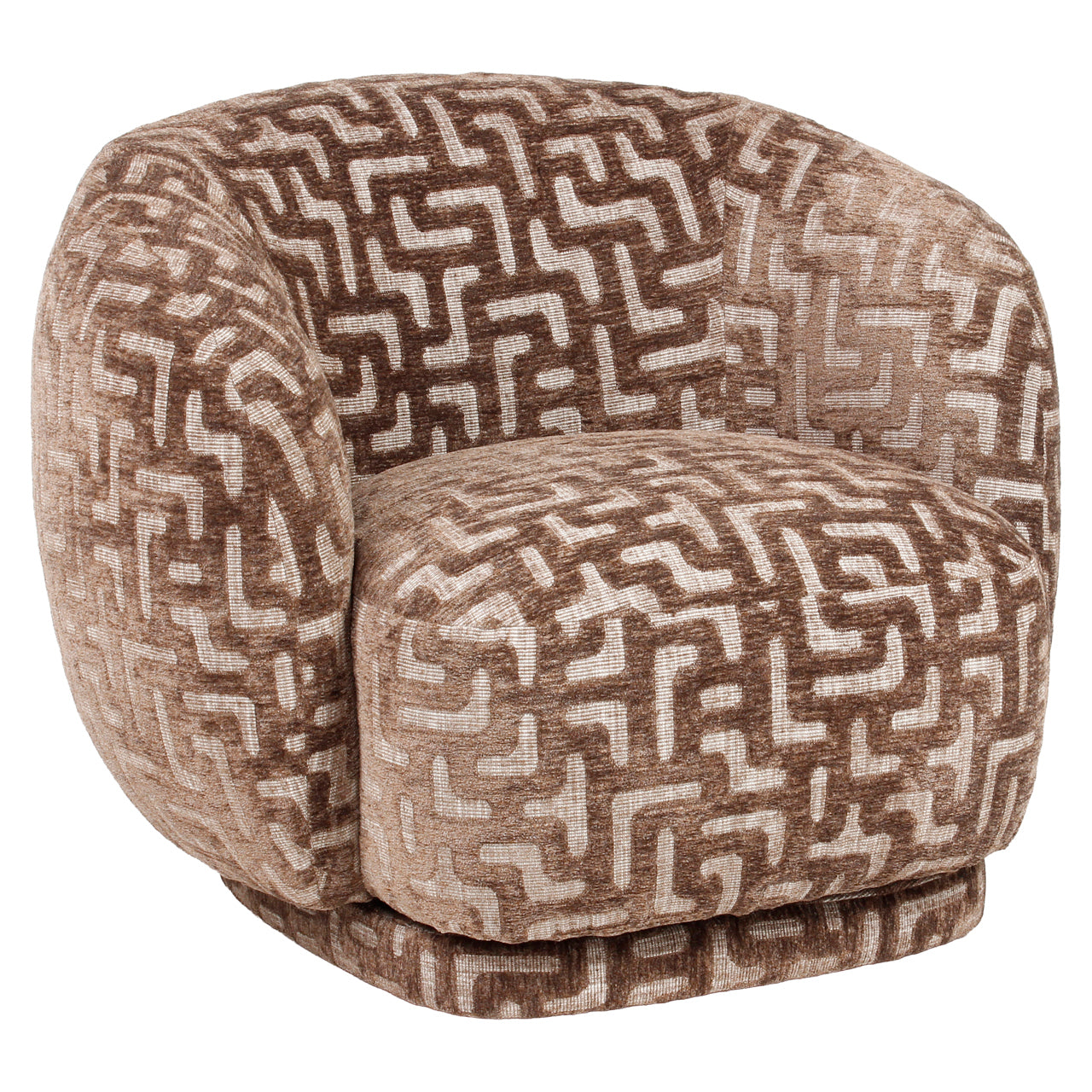 Lounge Stoel Negreslo Brown Labyrinth Swivel
