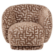 Lounge Stoel Negreslo Brown Labyrinth Swivel