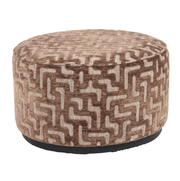 Poef & Voetenbank Adele Brown Chunky