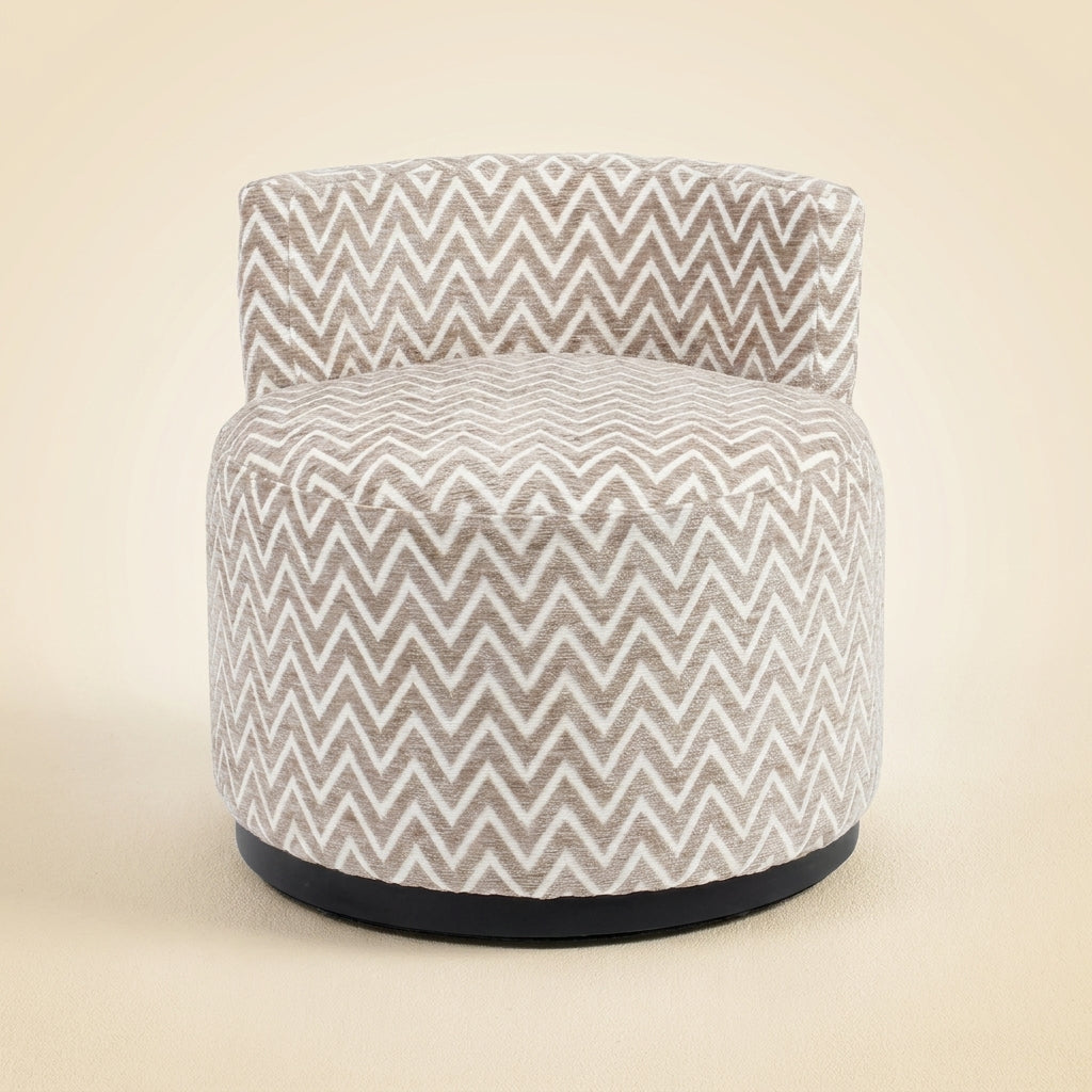 Lounge Stoel Franny Sand Chevron