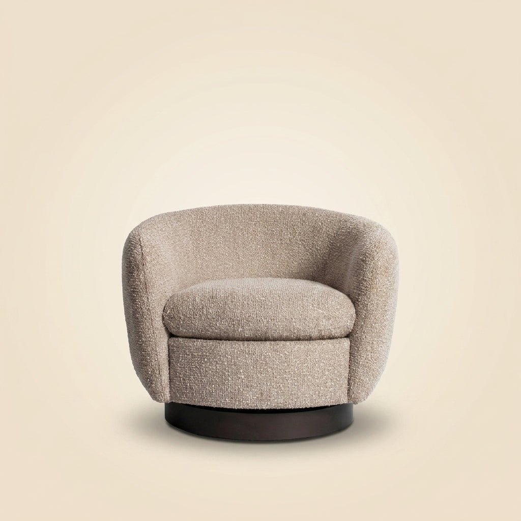 Lounge Stoel Colmar Natural Chunky Swivel