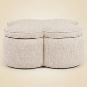 Poef & Voetenbank Corbeau Sand Tweed