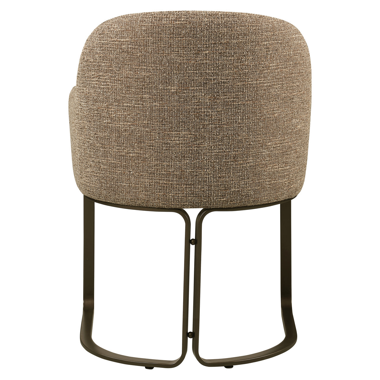 Eetkamerstoel Hadley Brown Tweed Fire Retardant