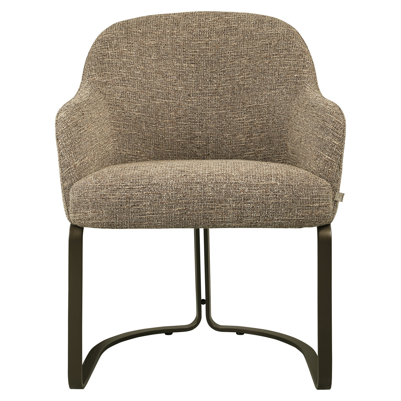 Eetkamerstoel Hadley Brown Tweed Fire Retardant