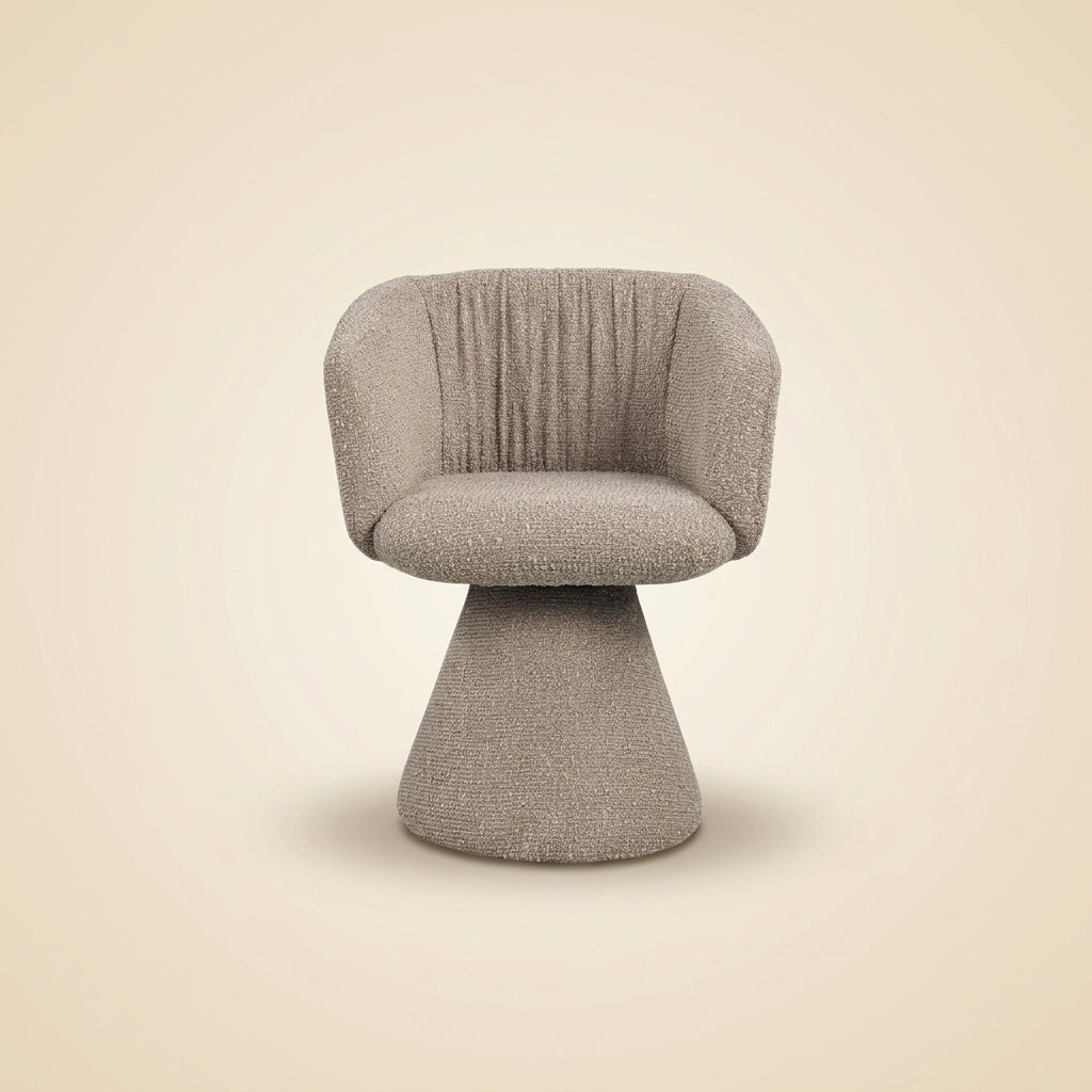 Eetkamerstoel Madeline Mocca Chunky Swivel