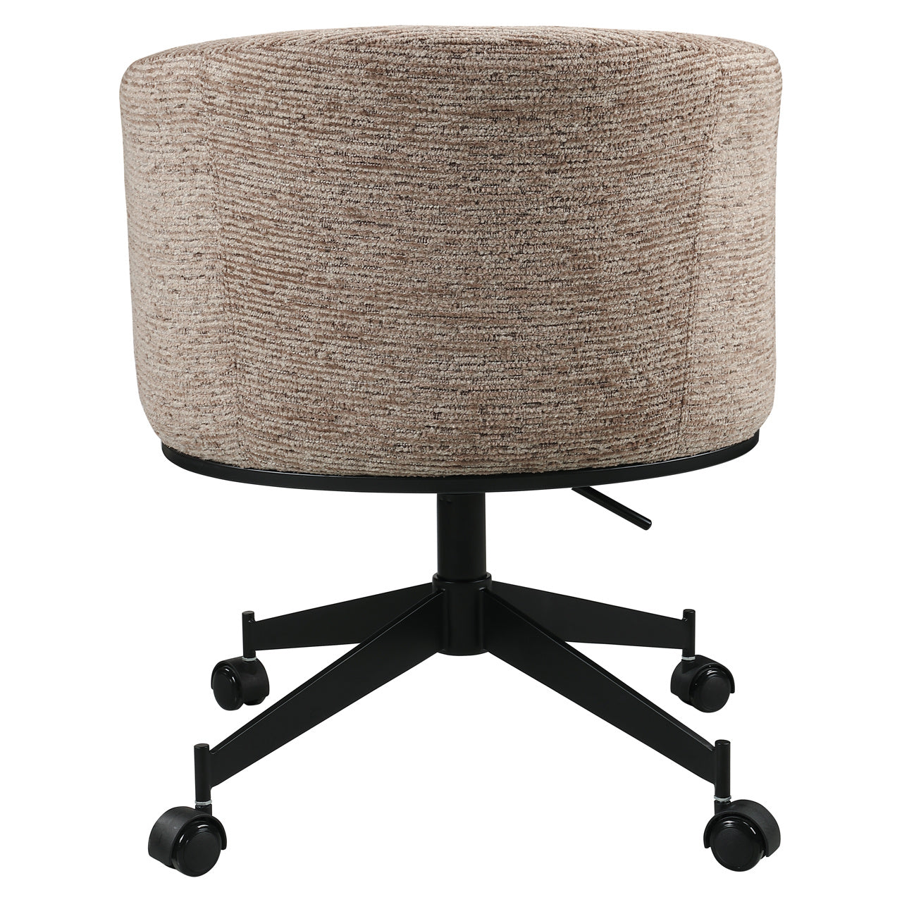 Eetkamerstoel Rochenne Mocca Linear Swivel On Wheels