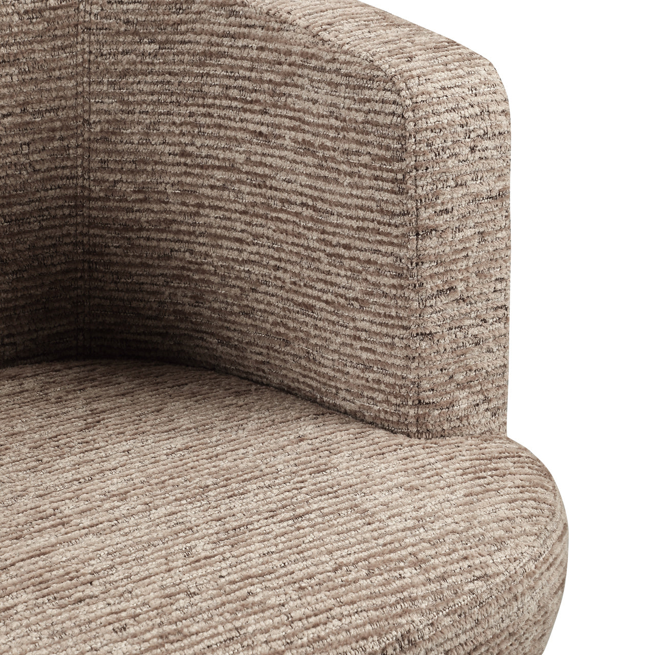 Eetkamerstoel Rochenne Mocca Linear Swivel On Wheels