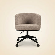 Eetkamerstoel Rochenne Mocca Linear Swivel On Wheels
