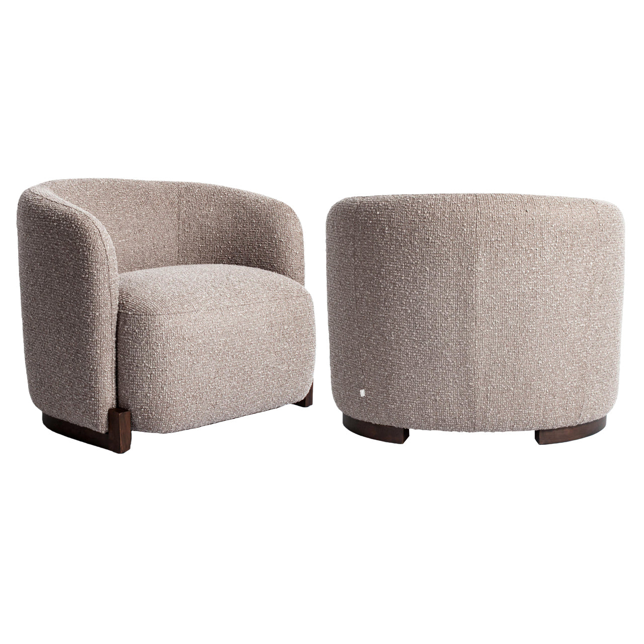 Lounge Stoel Hannah Mocca Chunky Fire Retardant