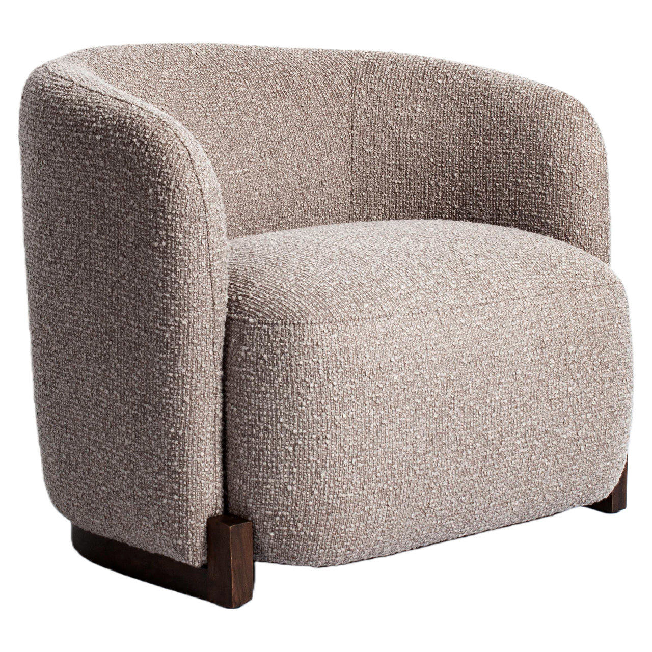 Lounge Stoel Hannah Mocca Chunky Fire Retardant