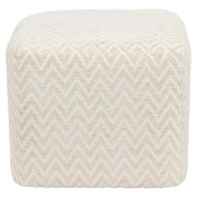 Poef & Voetenbank Ciela Beige Chevron